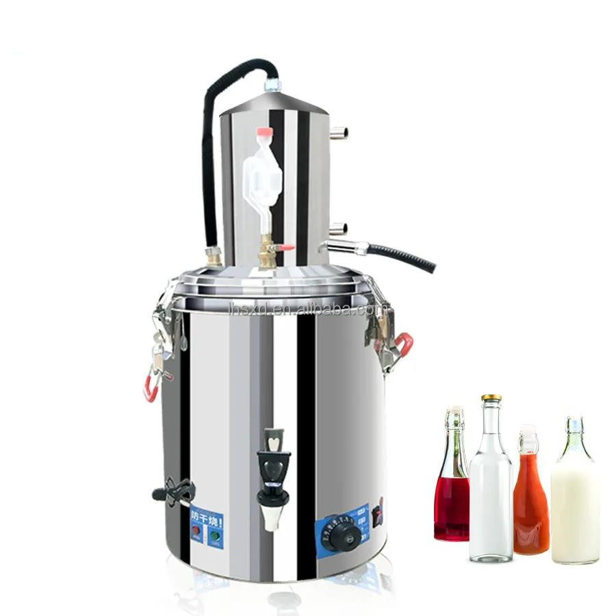 30-60L Stainless Steel Water Hydrolat Distiller, Laboratory Distilled Machine, Flowers and Plant Essential Oil Extractor
