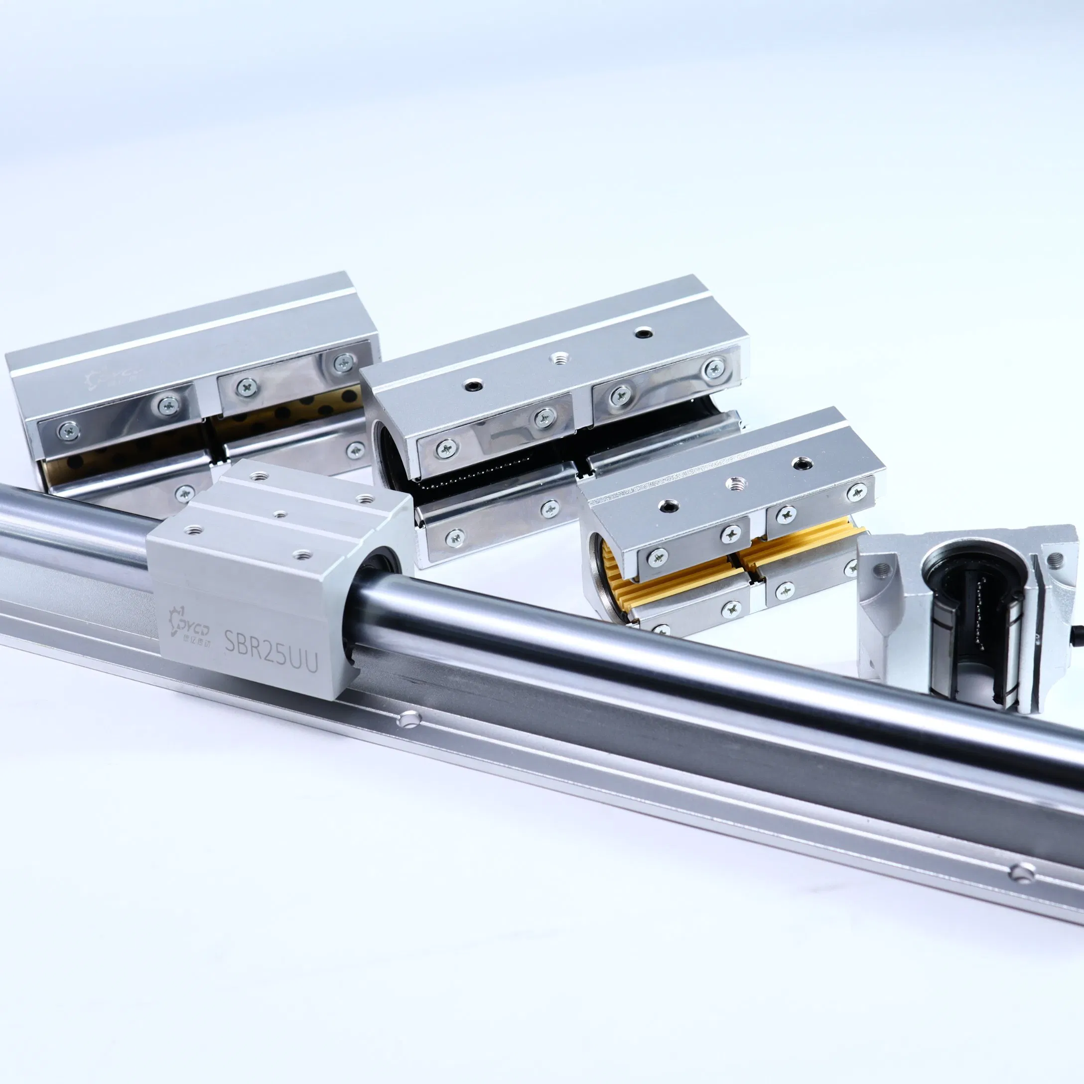 CNC-Aluminiumprofil-Stützschiene Rollen-Linearführung Bewegungsführung Linearkugellagerblock Schubladenschiene SBR16/25/35 Linearschiene