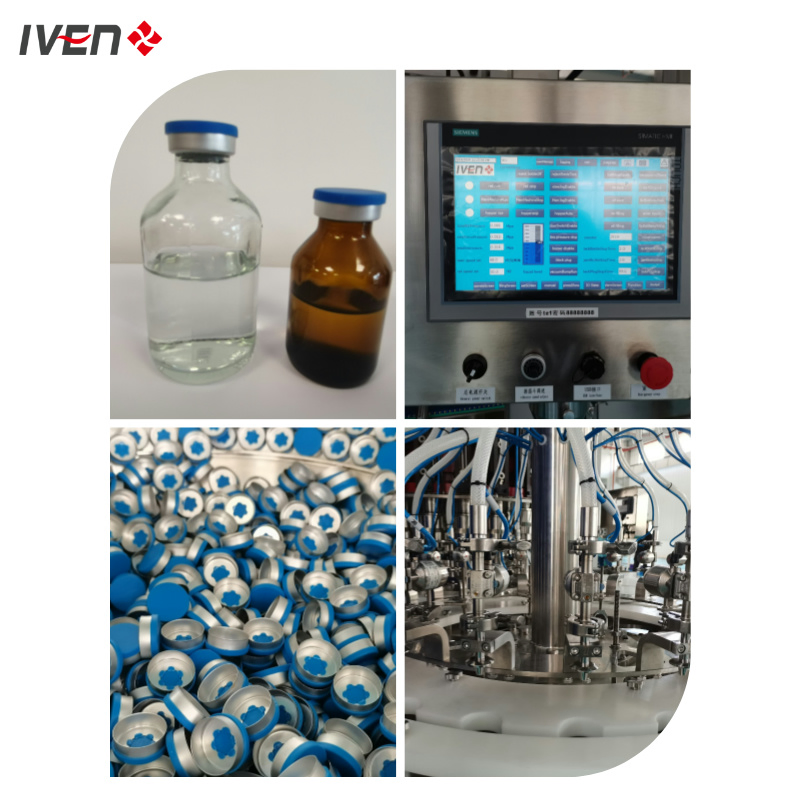 Automatic Glass Bottle IV Solution Sterile Filling and Capping Machine