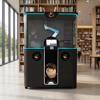 Coffee Vending Machine Auto Clean DIY Printing Custom Graphics Touchscreen Credit Card Coin SDK Cloud-Based Management