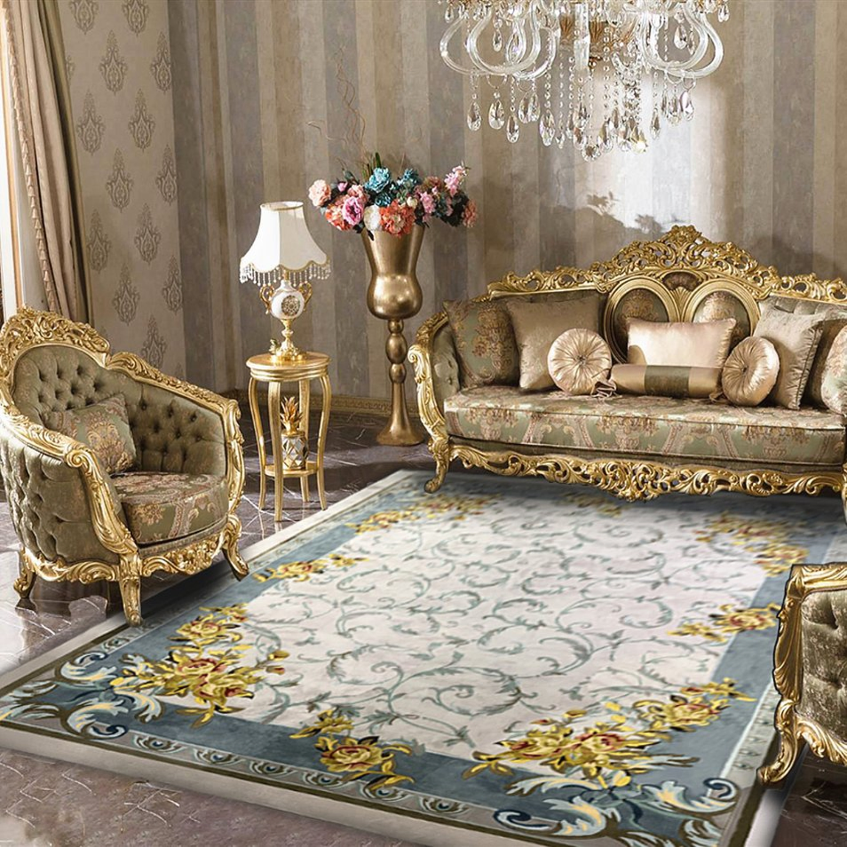 Nylon Luxury Style Axminster Carpet Flooring