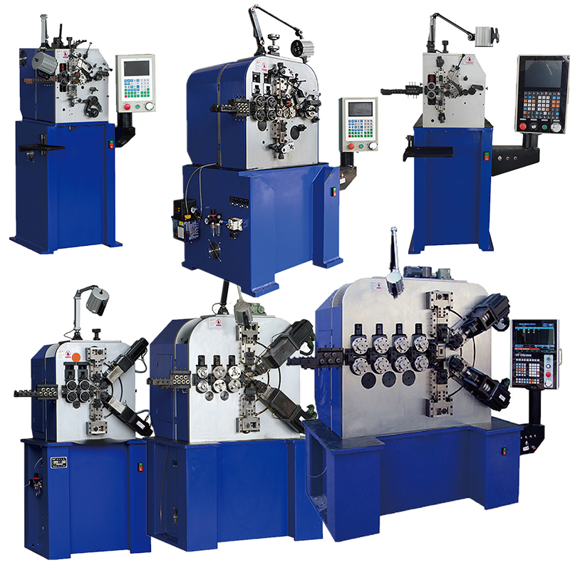 Yinfeng 6 Axis 1.5-4.5mm Hot Coiling Spring Machines, Automatic Mechanical Spring Coiling Machine