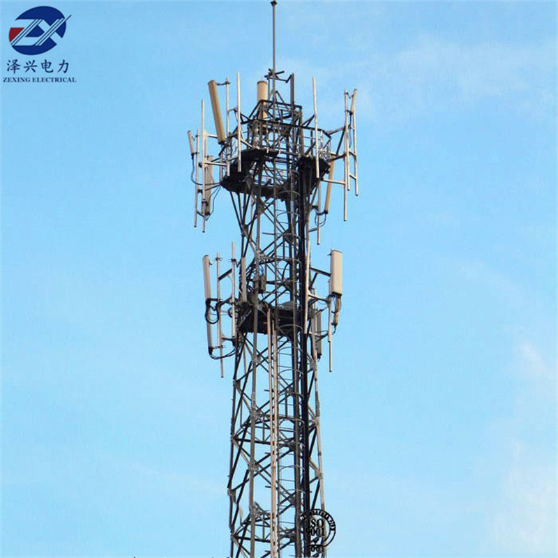 HDG 80FT 100FT SSV Самонесущая стальная антенная башня