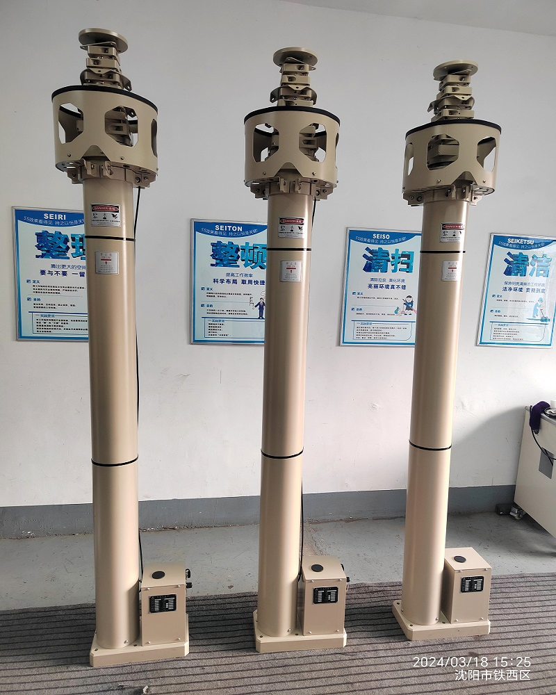 4-14m High Quality Telescopic Mast 8m 10m 12m Electric Lifting Platform Aluminum Alloy Single Mast Aerial Work Platform
