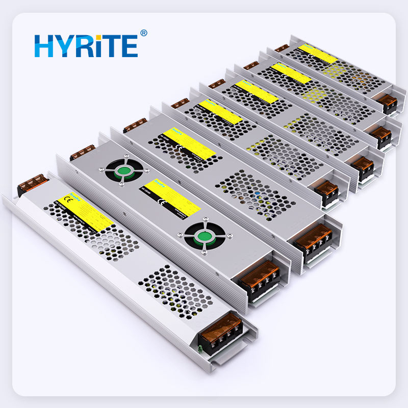 Switching LED Power Supply Slim SMPS 12V 24V 200W 300W CE Pfc High Power Factor AC to DC Indoor LED Driver