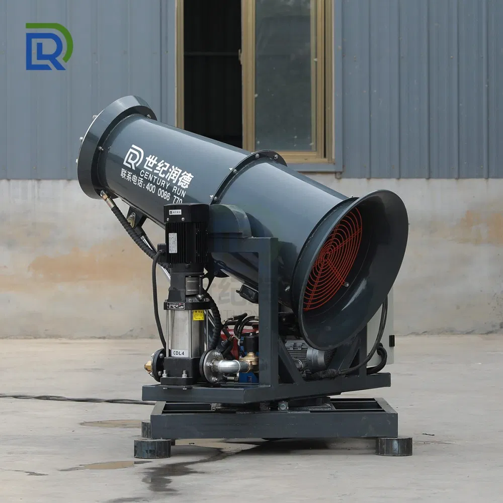 30 Meter Fog Misting System Fog Cannon Machine with Wheel