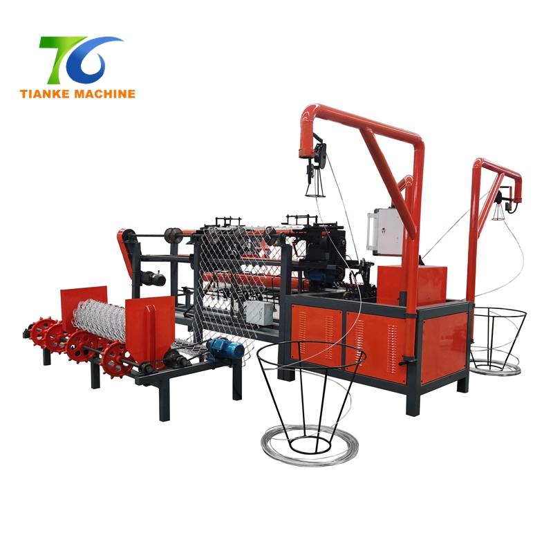 Green Chain Link Fence Making Machine