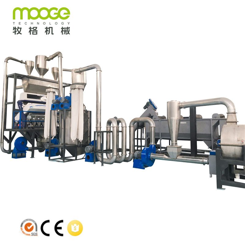 MT Series Plastic PET PE PP Crusher Granulator Washing and Recycling Line