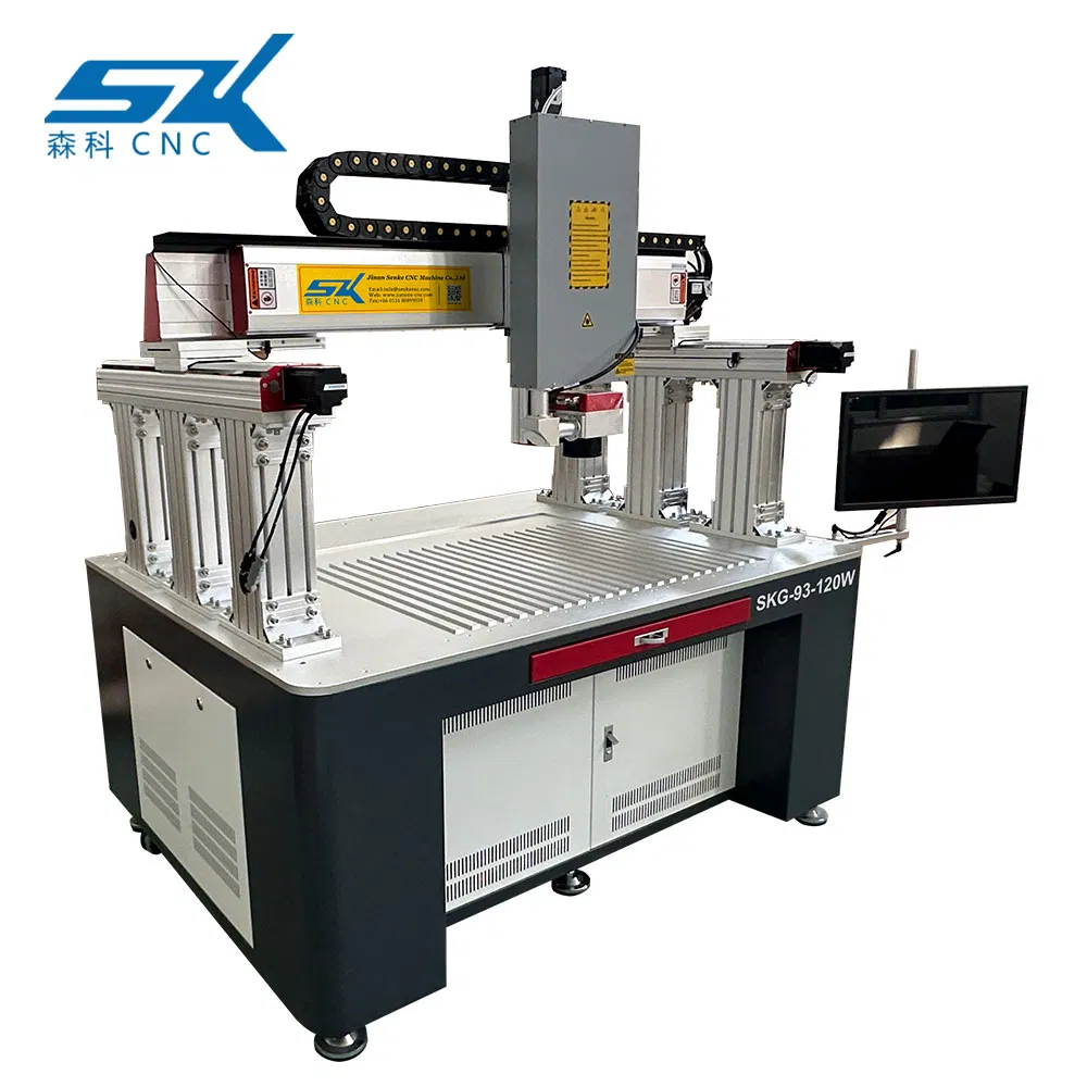 Macchina automatica di taglio e foratura per vetro con laser a fibra CNC ad alta precisione