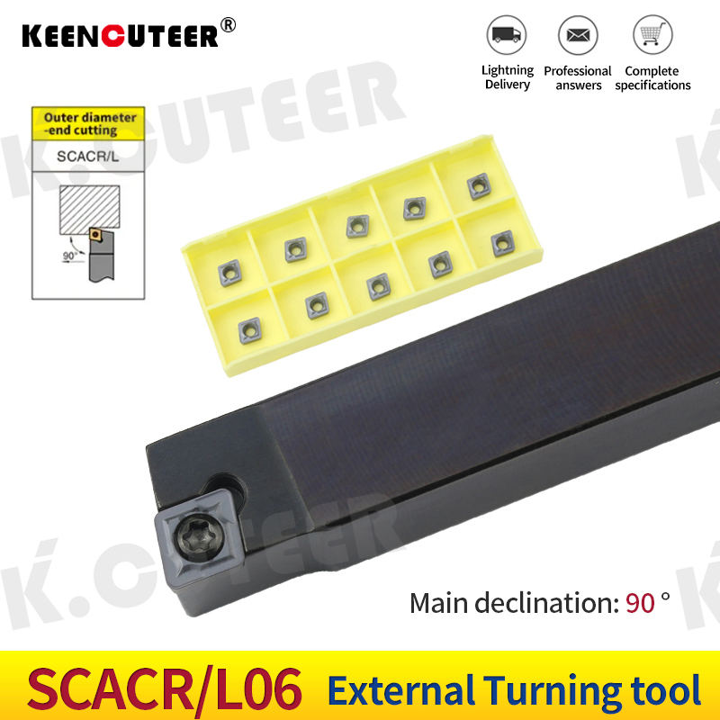 External Turning Tool Holder with Long-Lasting Ccmt Inserts