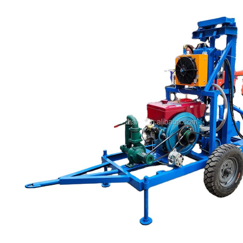 Small Water Well Drilling Rig with 25HP 28HP 30HP 35HP for Farmland Irrigation