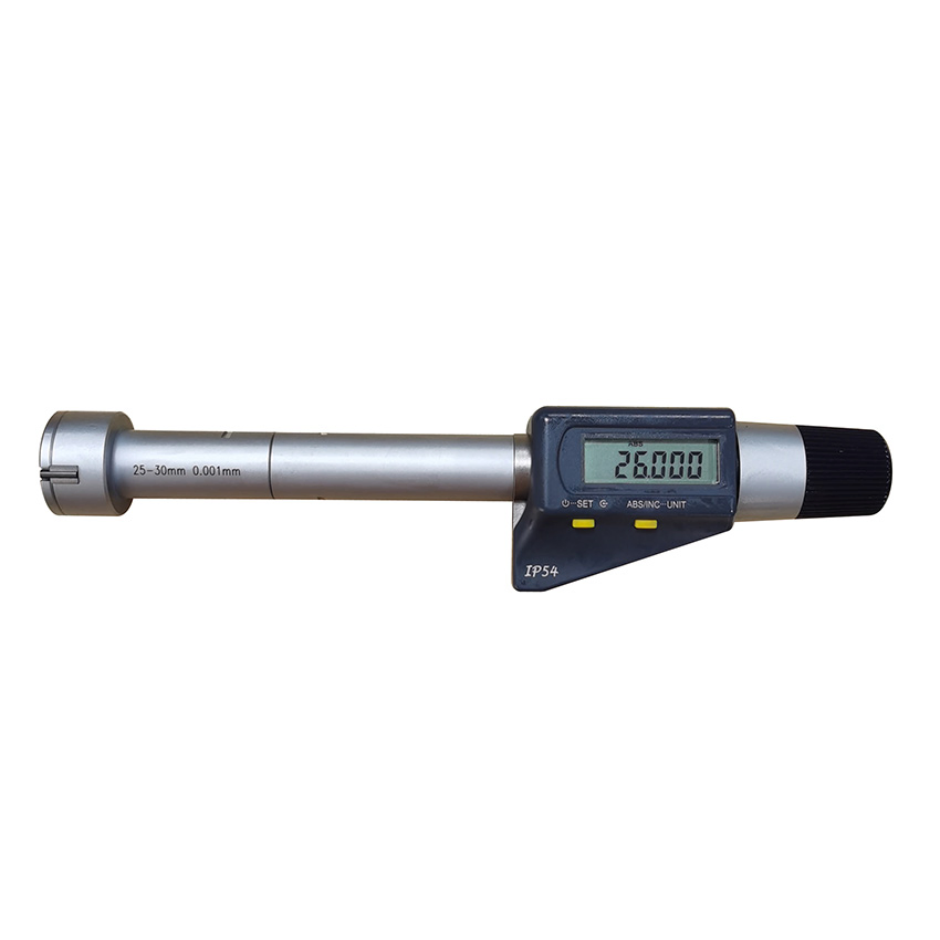 25-30mm Digital Three Point Internal Micrometer with IP54 Protection Degree