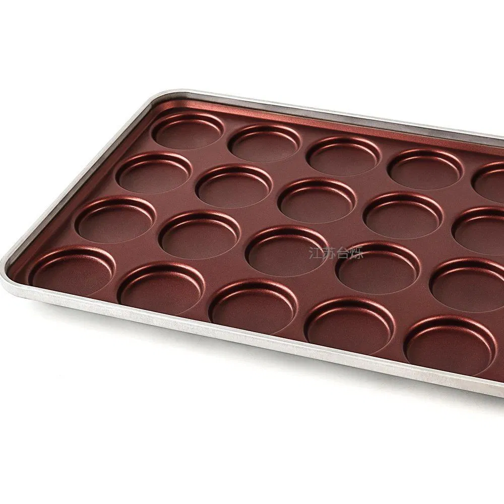 24-Cavity Hamburger Mold Tray Hamburger Bun Mould for Restaurant Baking