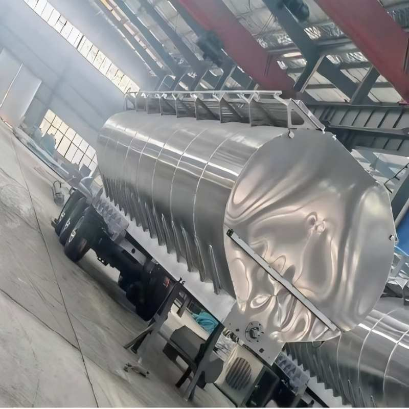 30ton 50cbm 3-Axles Aluminum Feed Auger Bulk Feed Trailer
