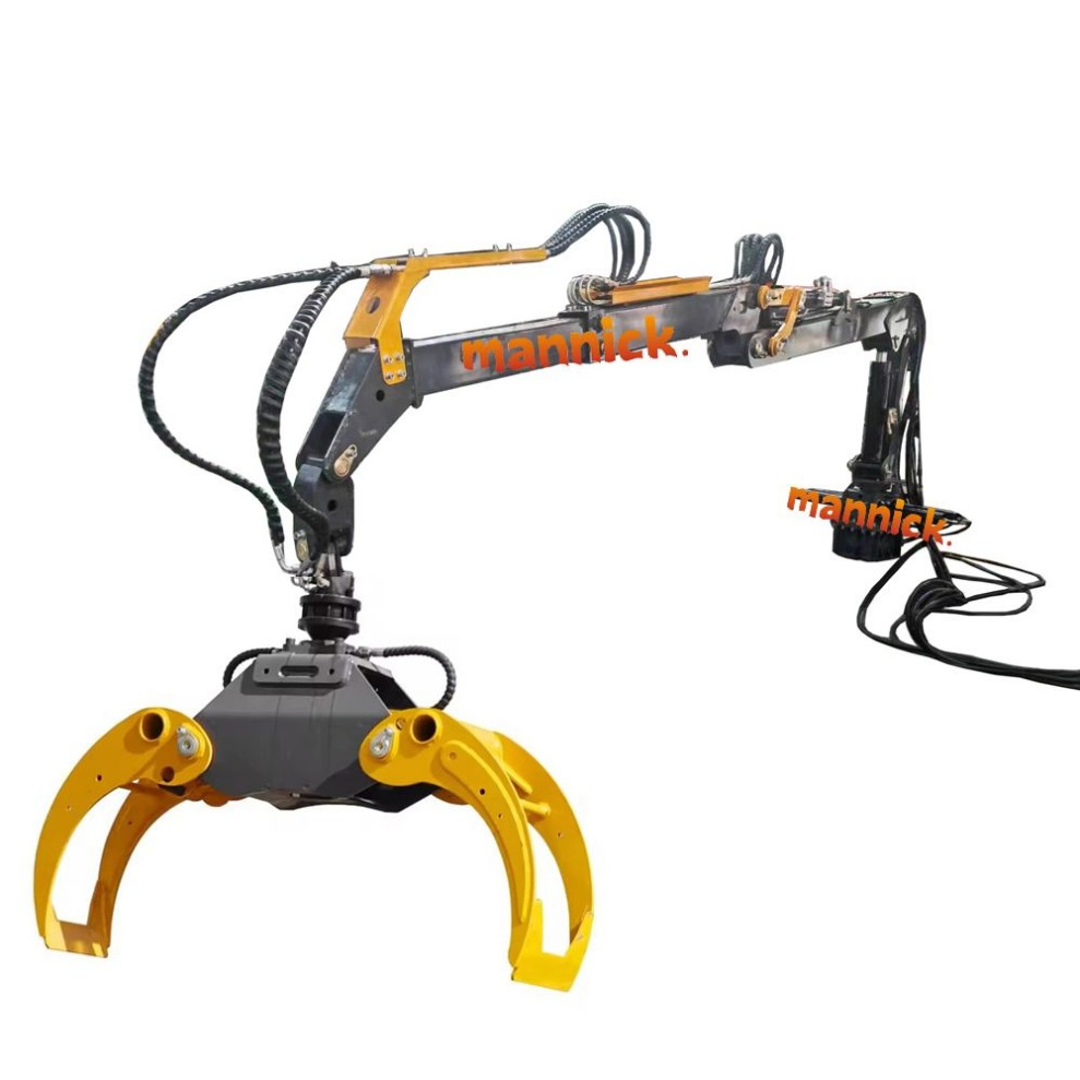 Hydraulic Rotating Wood Grapple Excavator Grab for Forestry Equipment