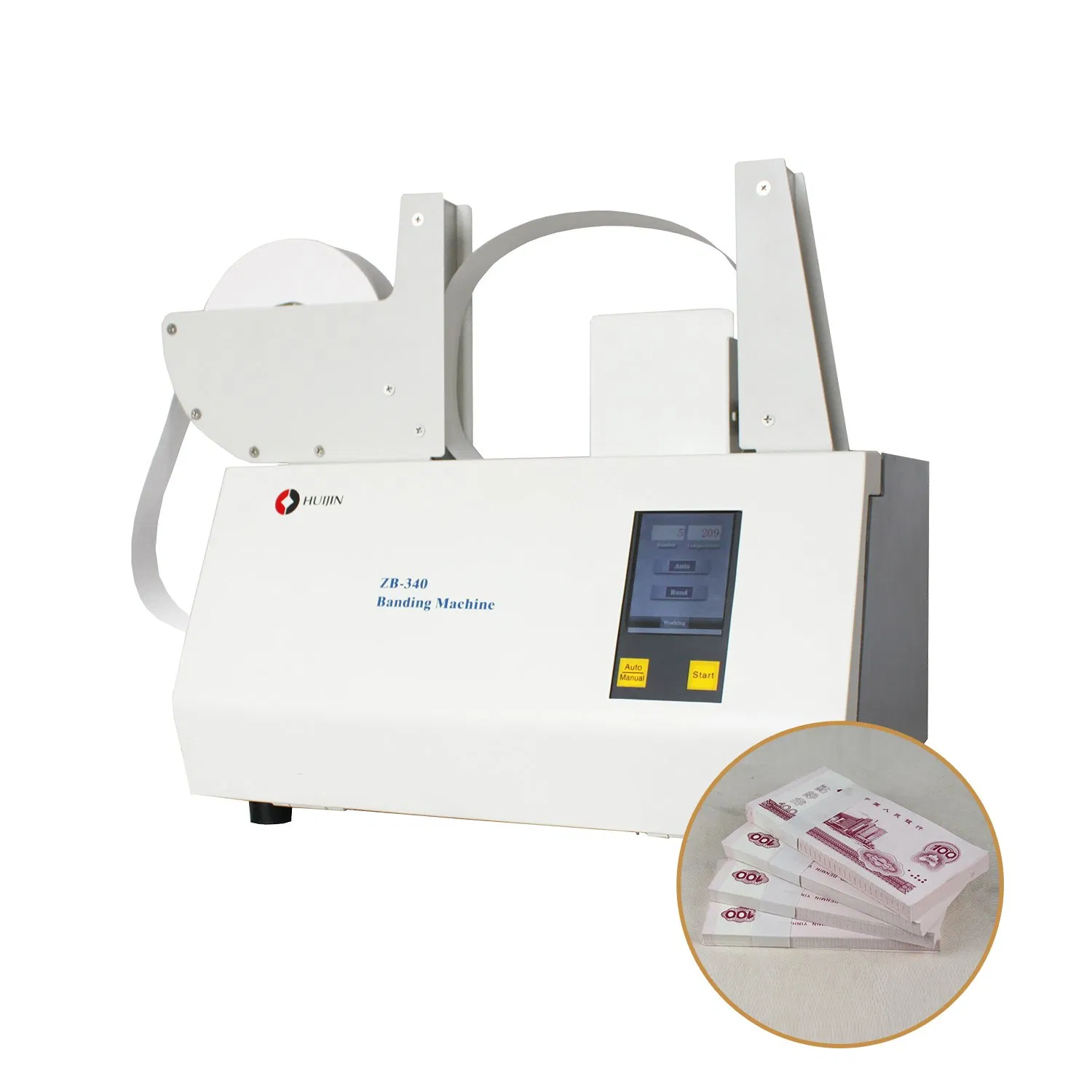 CE Certified Huijin ZB-300 Series Automatic Currency Banding Machine