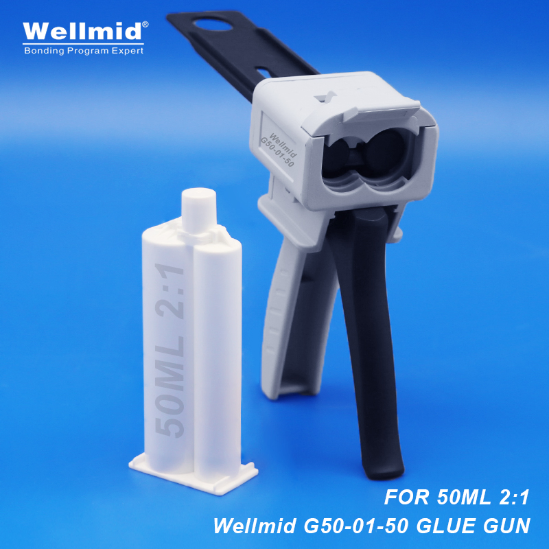Dispensing AB Glue Gun 50ml Dual Cartridge 2:1 Mix Ratio for Adhesive Applications