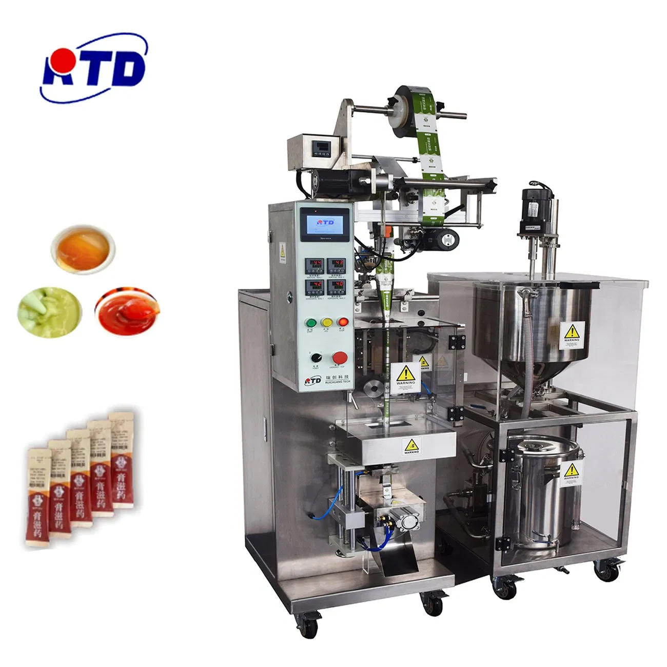 Intelligent Fluid Back Seal Type Automatic Liquid Package Machinery
