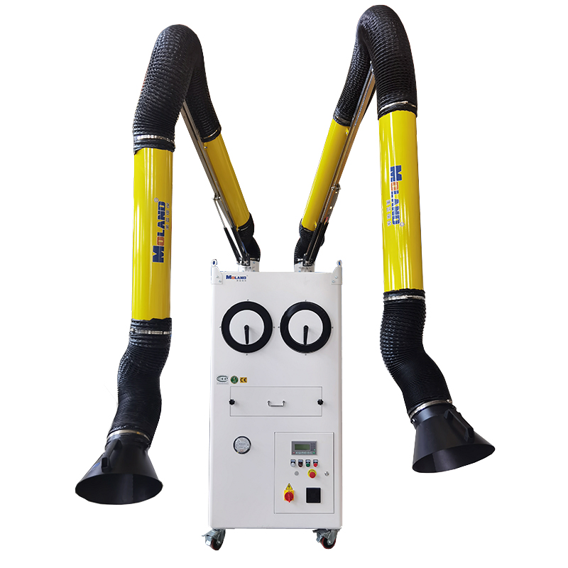 CE Certified Manual and Workstation Welding Fume Extractor with 99.9% Efficient Purification
