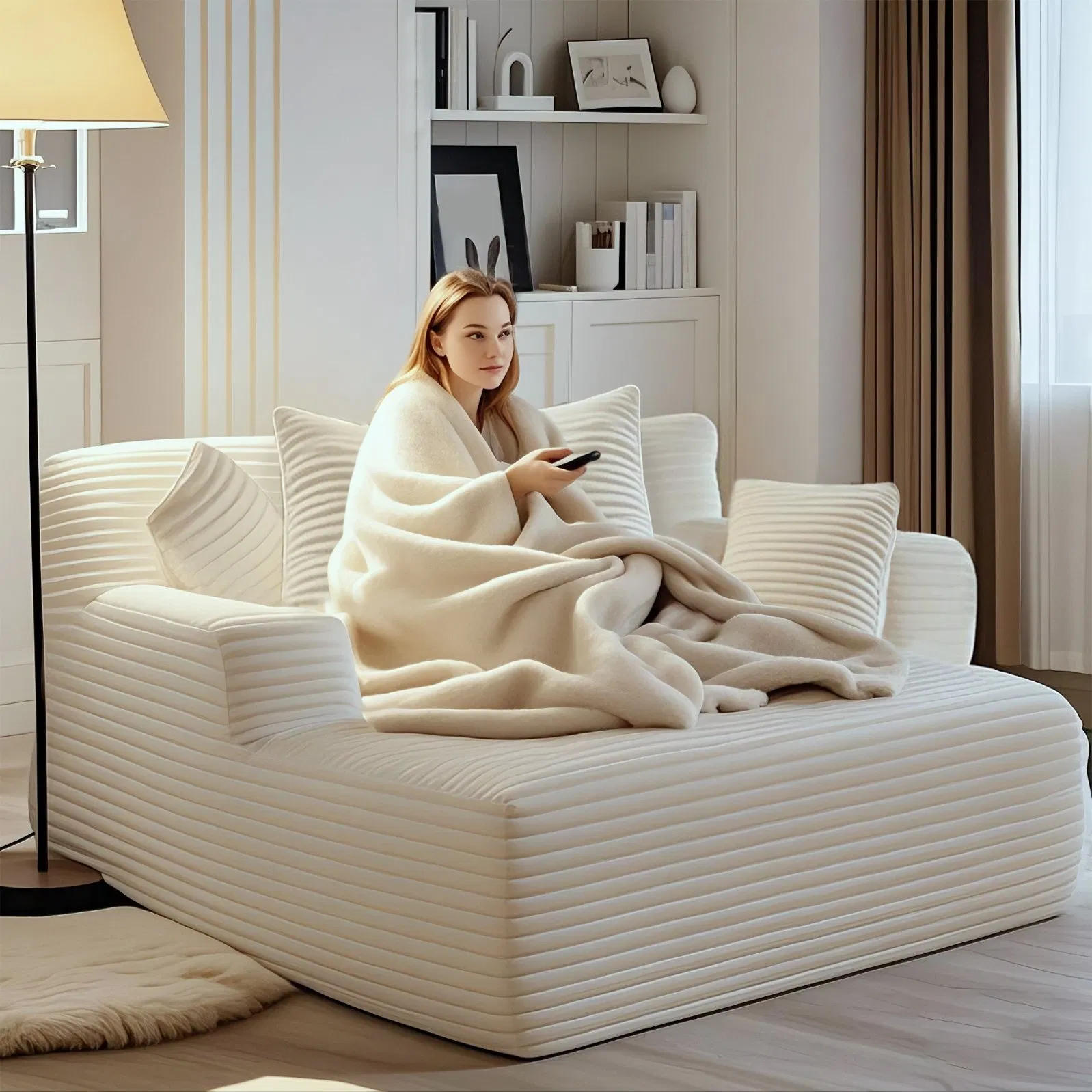 Space-Saving Compressed Sofa Quick Assembly for Dormitories and Home Offices