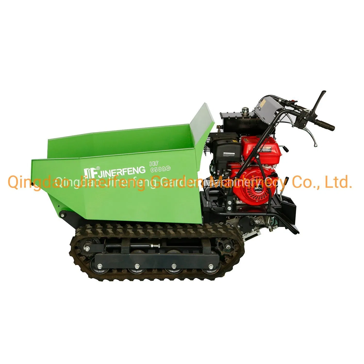 500kgs Engine Power Barrow Hydraulic Transmission Track Crawler Mini Dumper