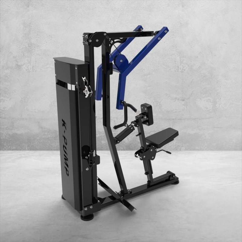 Machine de musculation à charge guidée pour salle de sport commerciale, exercice de dos, machine de tirage assis