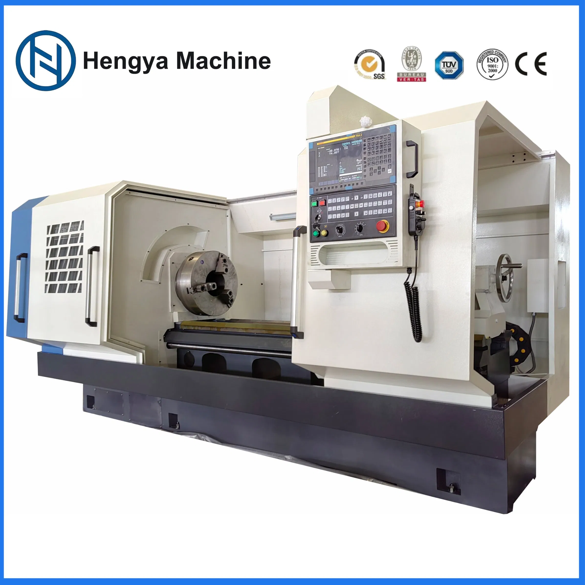 Qk1330b CNC-Rohrgewindedrehmaschine Qk1330 Schwerlast-CNC-Drehmaschine Große Spindelbohrung CNC-Drehmaschine Doppelfutter-Drehmaschine für Rohrgewinde und Metallbearbeitung