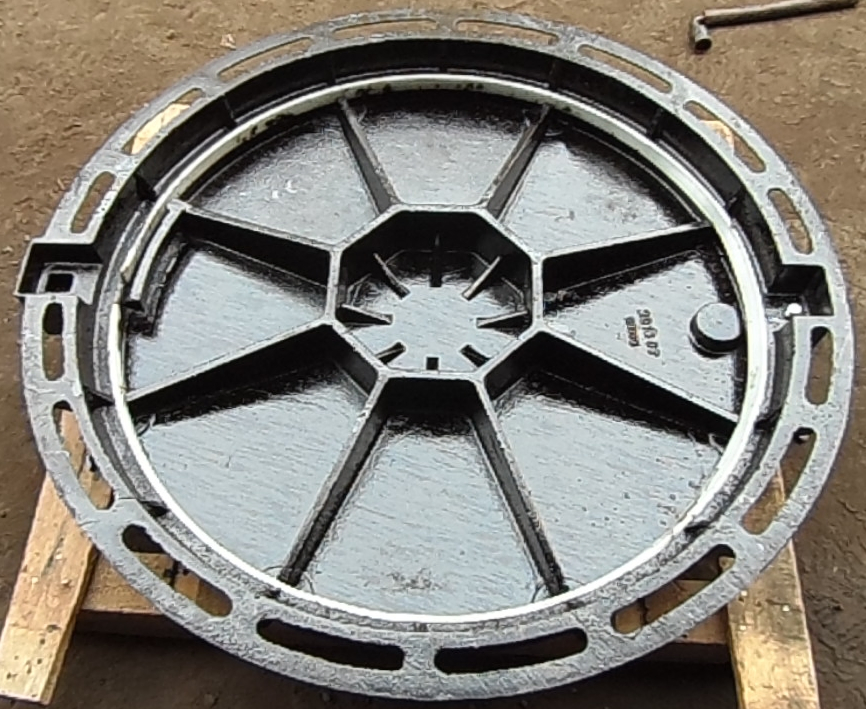 Solid Top Single Seal Round Iron Manhole Cover