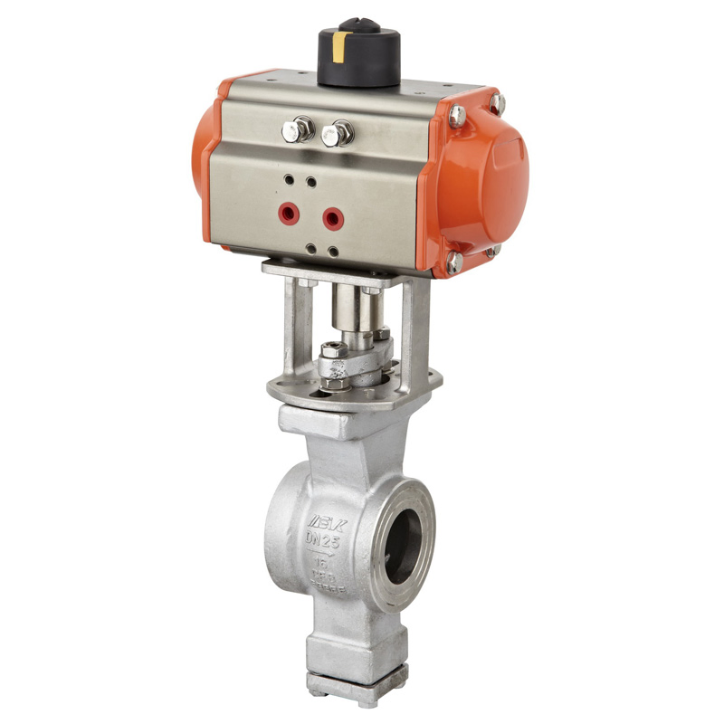 Q670f-16p/R Stainless Steel Pneumatic V-Type Ball Valve