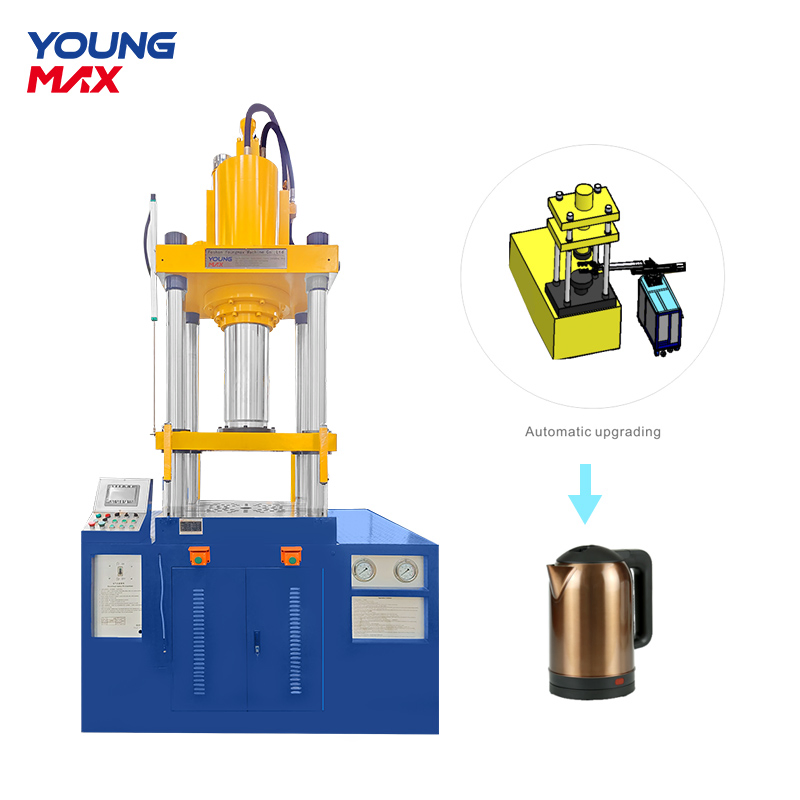 Presse hydraulique pour l'emboutissage profond des ustensiles de cuisine en aluminium