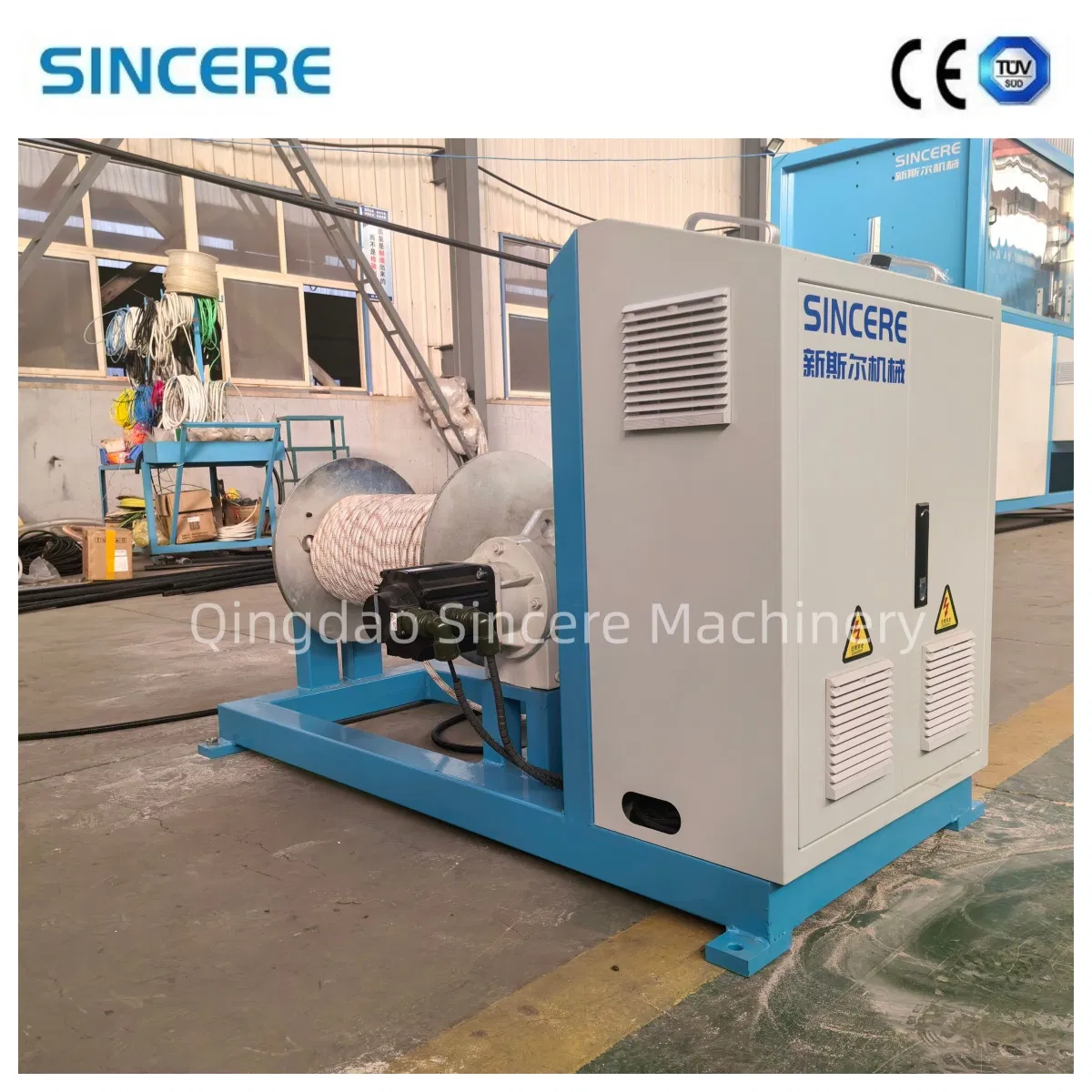 HDPE Plastic Spiral Hollow Wall Winding Chemical Storage Tank Extruder Machinery