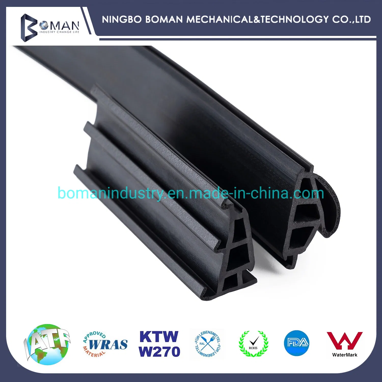 Guarnizione in gomma per estrusione EVA/PVC/EPDM/NBR resistente alle intemperie