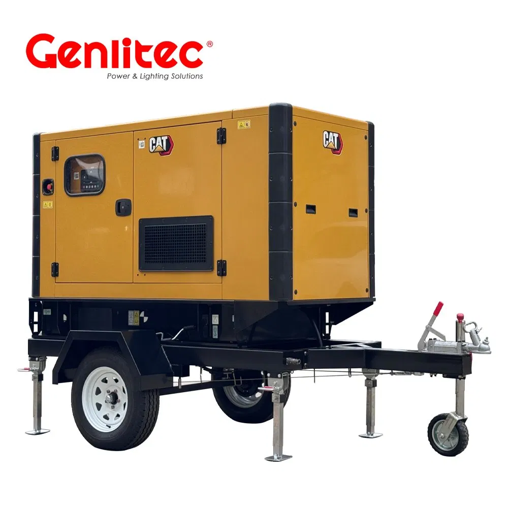 Caterpillar DE88E0 C4.4 88kVA Standby Power Trailer Mounted Diesel Generator