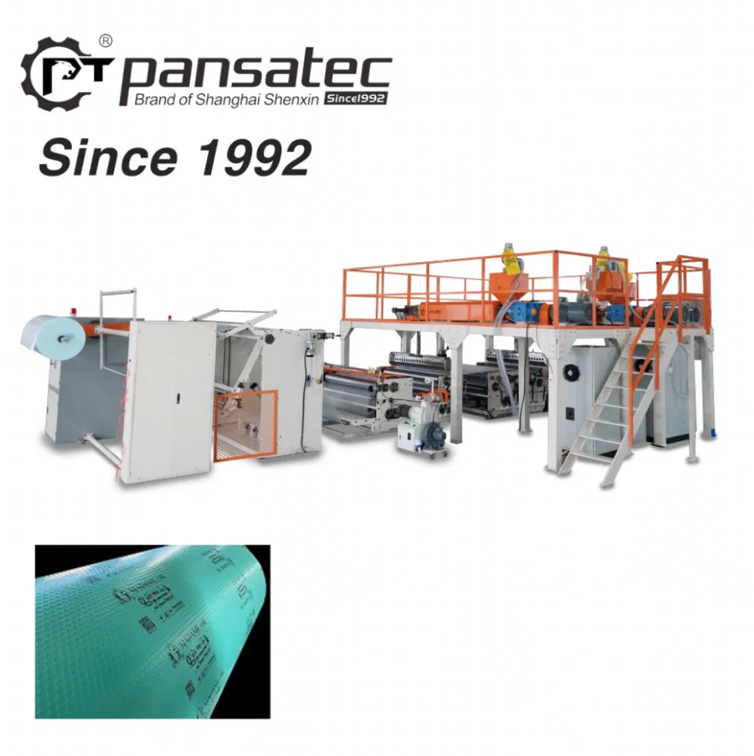 Ligne de production de machine d'emballage à film à bulles d'air à économie de main-d'œuvre Pansatec