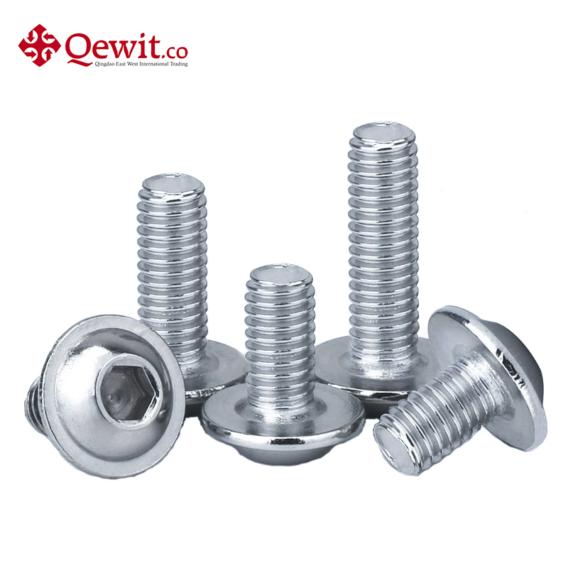 ISO 7380-2 Stainless Steel/Carbon Steel Hexagon Socket Head Flange Bolts