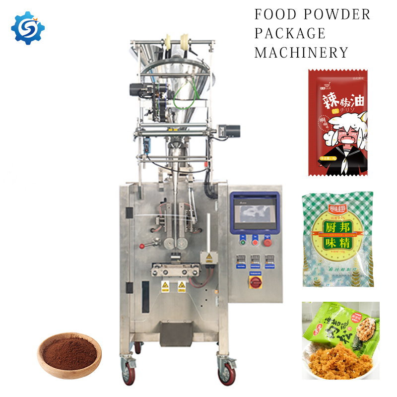 Fully Automatic Vertical Powder Packaging Machine for Flour, Coffee Powder, Spices Weighing, Filling, Bag Making, Sealing