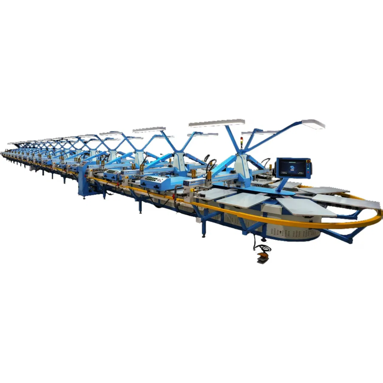 32-Head Oval Screen Printing Machine for Bulk Production