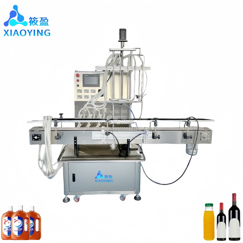 6 Düsen Vollautomatische Magnetpumpen-Abfüllmaschine für Pestizid, Flüssigkeit, Wein und Alkohol