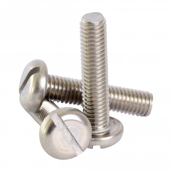 DIN Stainless Steel Pan Head Bolt Flat Head Round Head Slotted Drive Machine Screw