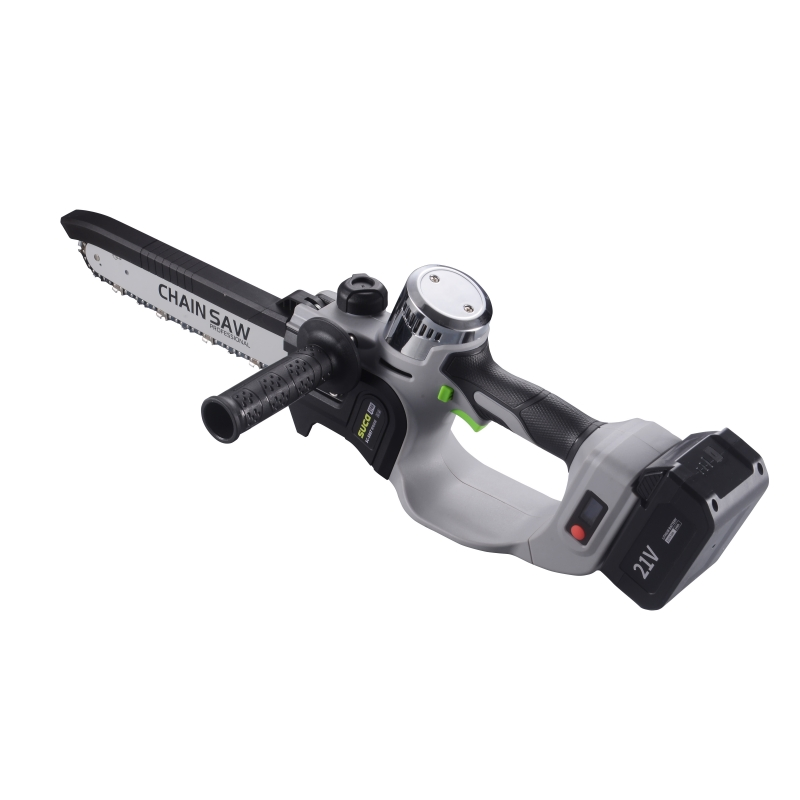 SC-5807 21V 8/10 Inch Portable Hand Chain Saw Professional Wood Cutting Cordless Battery Operated Chainsaw