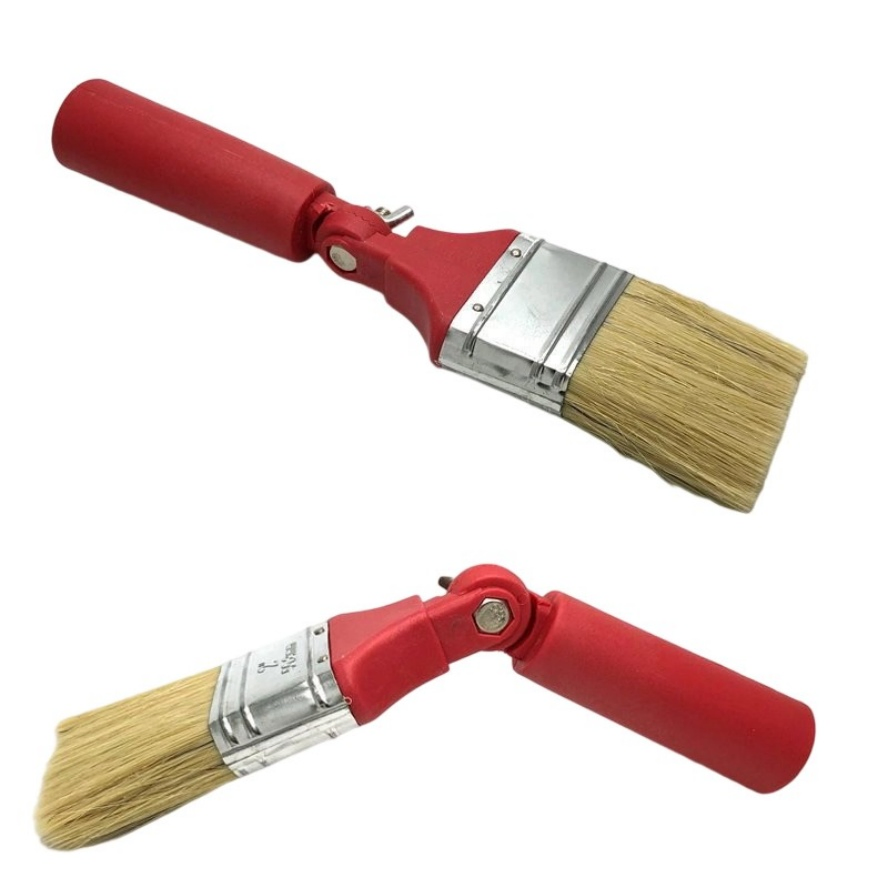Consistent Flow Pearl White Finish Comfortable Grip Sash Wall Paint Brush for Chair Rail Painting