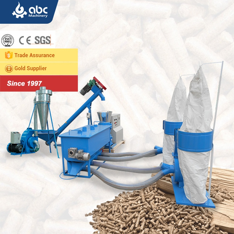 ABC Machinery Electric CE Sawdust Wood Pellet Equipment Line
