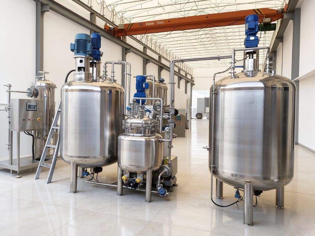 Reattore a camicia con raffreddamento per uso alimentare certificato FDA per l'industria chimica