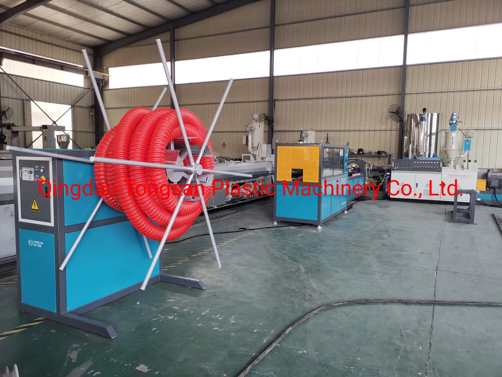 PE Carbon Spiral Pipe Making Machine
