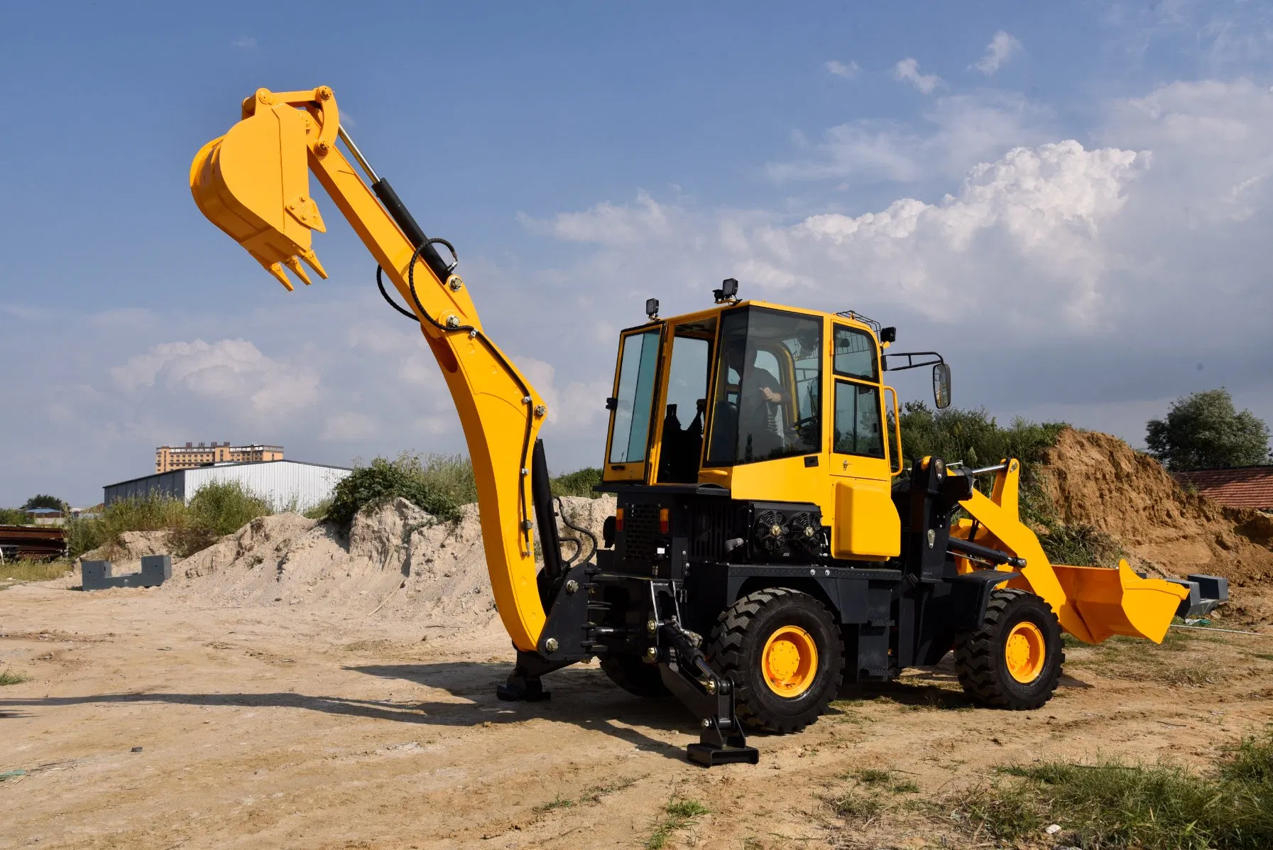 All-Weather Efficient Excavation and Shoveling Double Head Combined Excavator Forklift