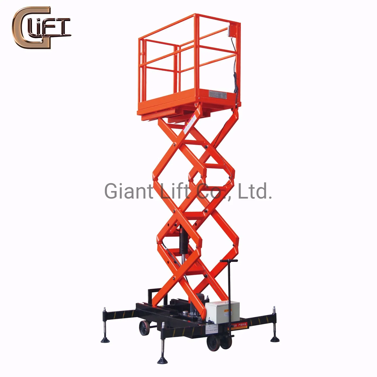 Piattaforma di lavoro elevabile semielettrica Piattaforma elevabile idraulica Piattaforma elevabile semovente Controllo a pannello (SJY)