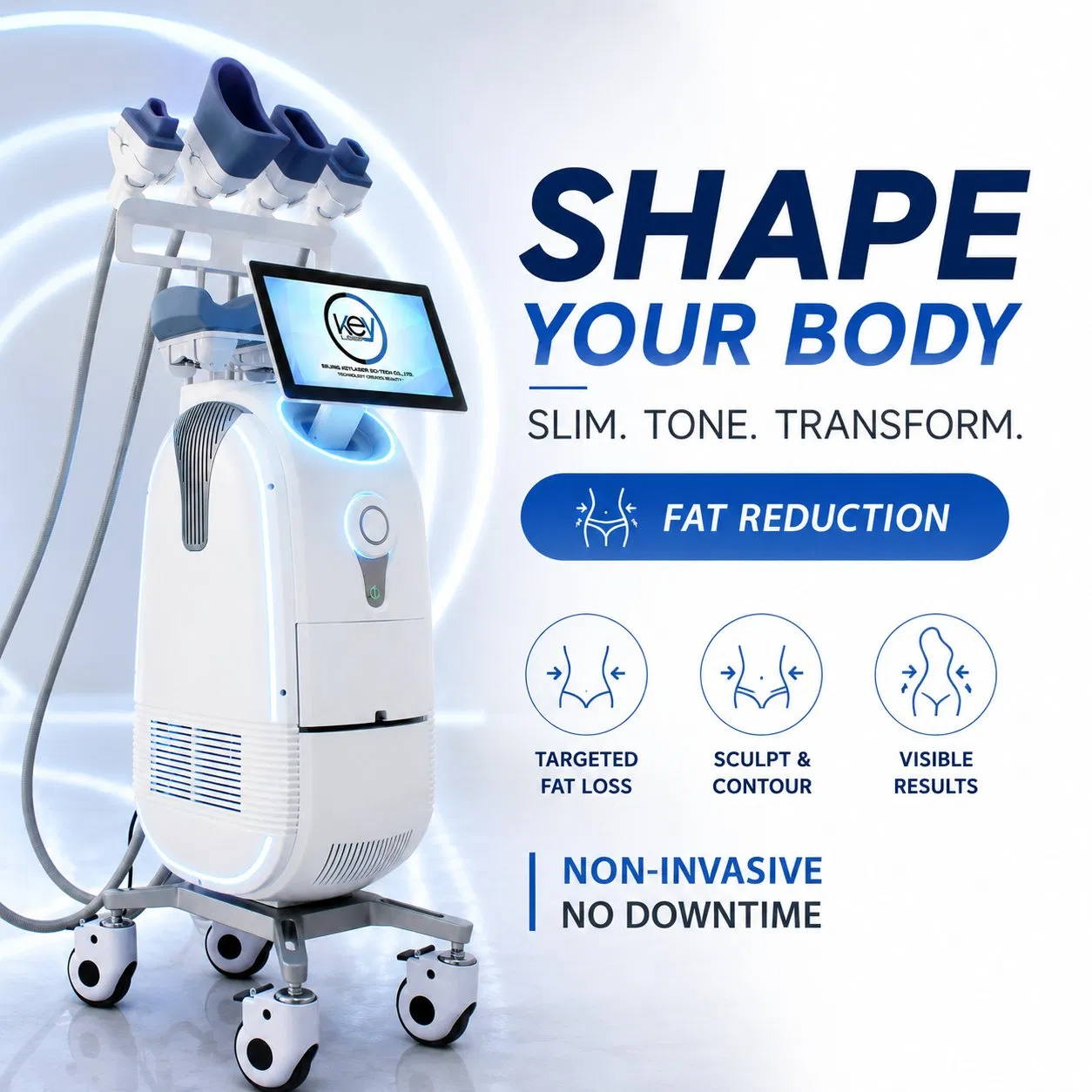 Professional Weight Loss Machine for Remove Fat Cryo Cold Body Sculpting Criolipolisis Equipment