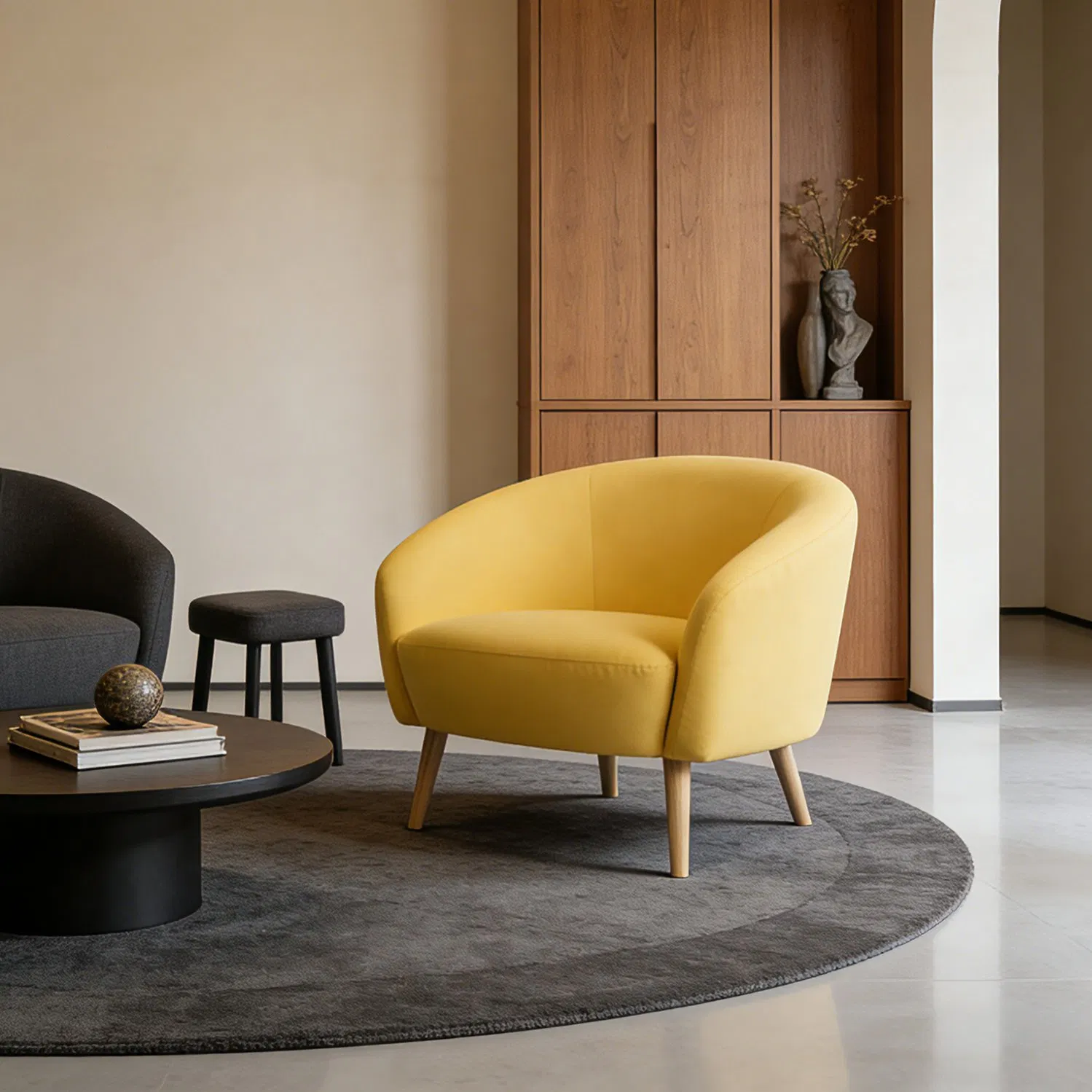 Nordischer moderner komfortabler Stoff-Sofa für Zuhause