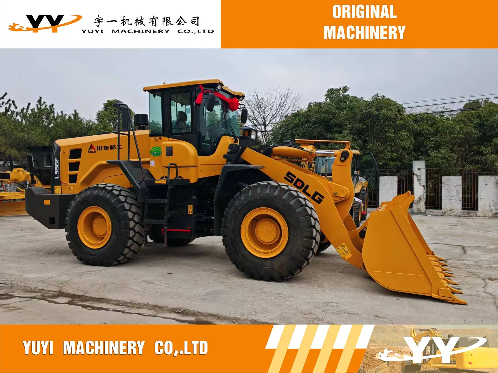 Used SDLG L956F Large Wheel Loader in Good Condition Original Construction Machinery