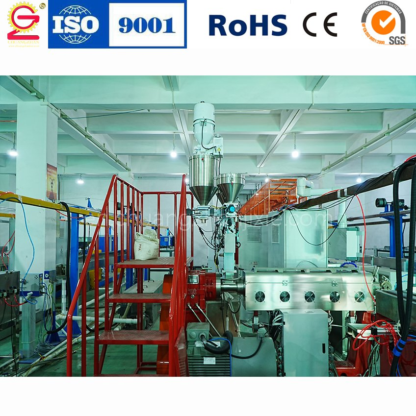 CZ Hochtemperatur-Elektrodraht- und Kabelextrusionsmaschine für die industrielle Verarbeitung von PFA FEP TPE